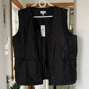 Socialite black quilted vest